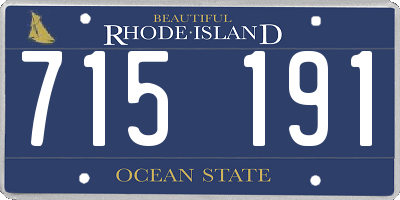 RI license plate 715191