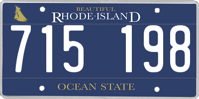 RI license plate 715198