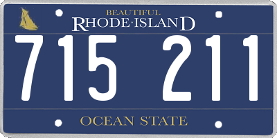 RI license plate 715211