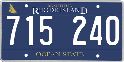 RI license plate 715240