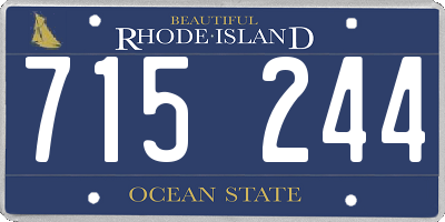 RI license plate 715244