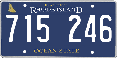 RI license plate 715246