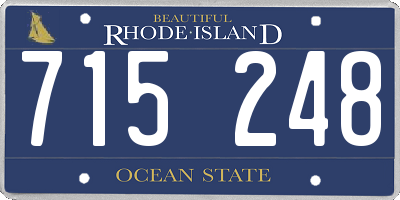 RI license plate 715248