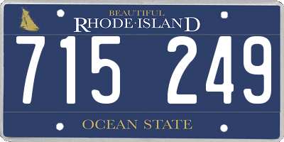 RI license plate 715249