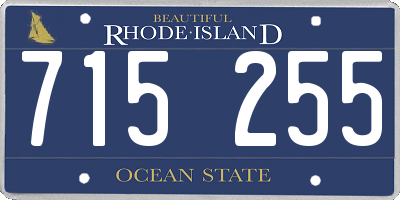 RI license plate 715255
