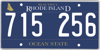 RI license plate 715256