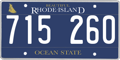 RI license plate 715260