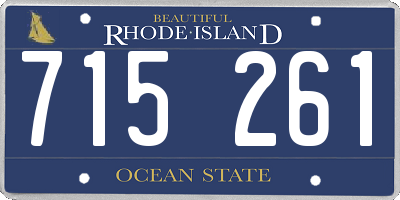 RI license plate 715261