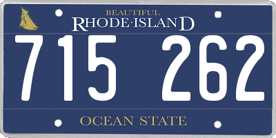 RI license plate 715262
