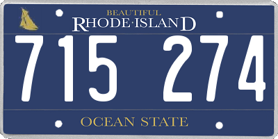RI license plate 715274