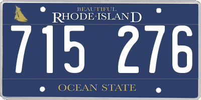 RI license plate 715276