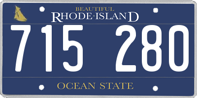 RI license plate 715280