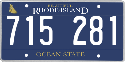 RI license plate 715281