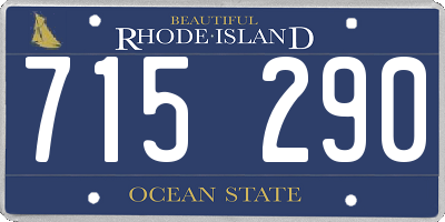 RI license plate 715290