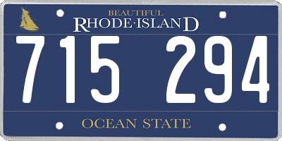 RI license plate 715294