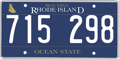 RI license plate 715298