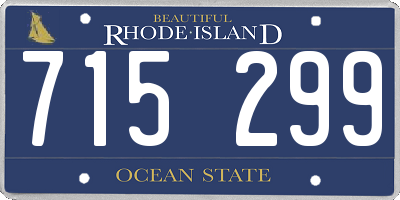 RI license plate 715299
