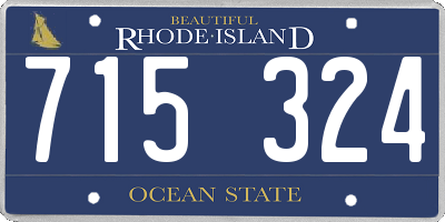 RI license plate 715324