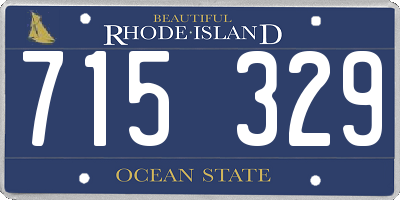 RI license plate 715329