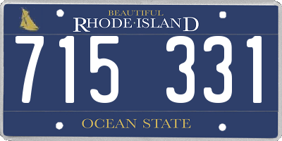 RI license plate 715331