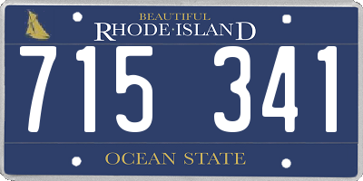 RI license plate 715341