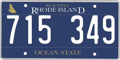 RI license plate 715349