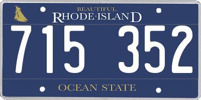 RI license plate 715352
