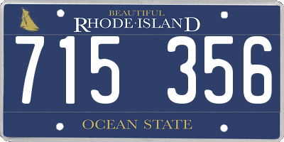 RI license plate 715356
