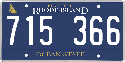 RI license plate 715366