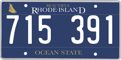 RI license plate 715391