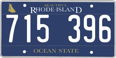 RI license plate 715396