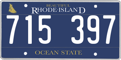 RI license plate 715397