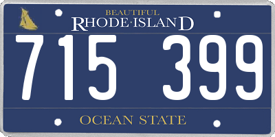 RI license plate 715399