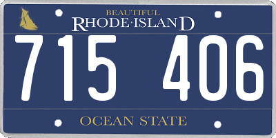 RI license plate 715406