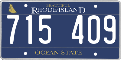 RI license plate 715409