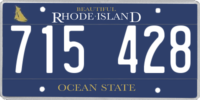 RI license plate 715428