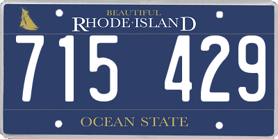 RI license plate 715429