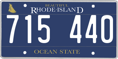 RI license plate 715440