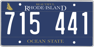 RI license plate 715441