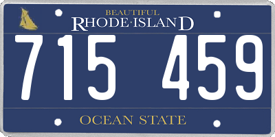 RI license plate 715459