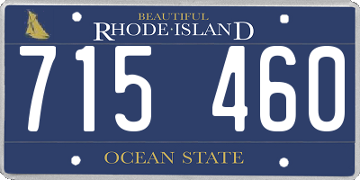 RI license plate 715460
