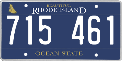 RI license plate 715461