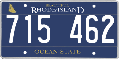 RI license plate 715462