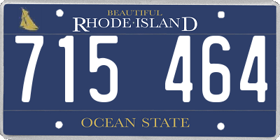 RI license plate 715464