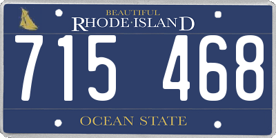 RI license plate 715468