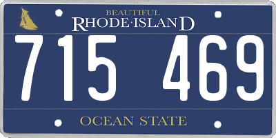 RI license plate 715469