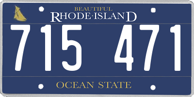RI license plate 715471