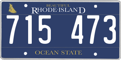 RI license plate 715473