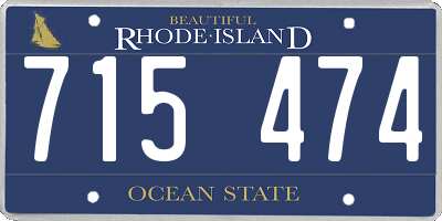 RI license plate 715474