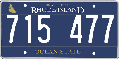 RI license plate 715477